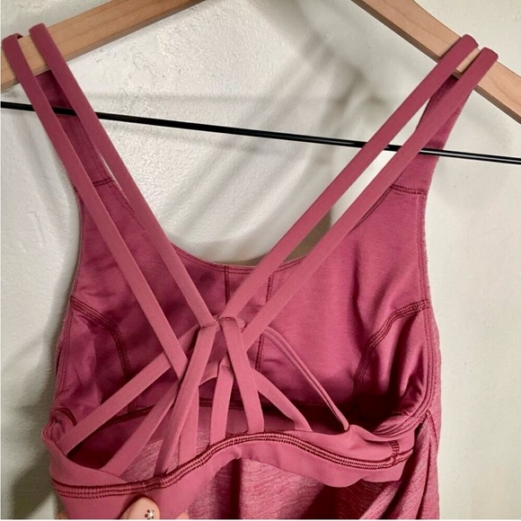 Lululemon Moment To Movement 2-
In-1 Tank Heathered Cherry Tint Size 2 - Picture 6 of 8